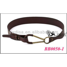 Ceintures en cuir de vache Brown Brown avec grosseur 4.25cmW * 84cmL BB0050-1